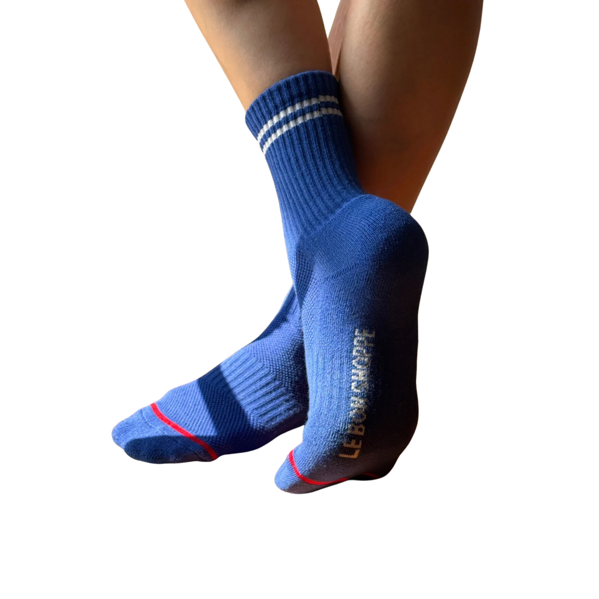 LE BON Boyfriend Socks-Cobalt