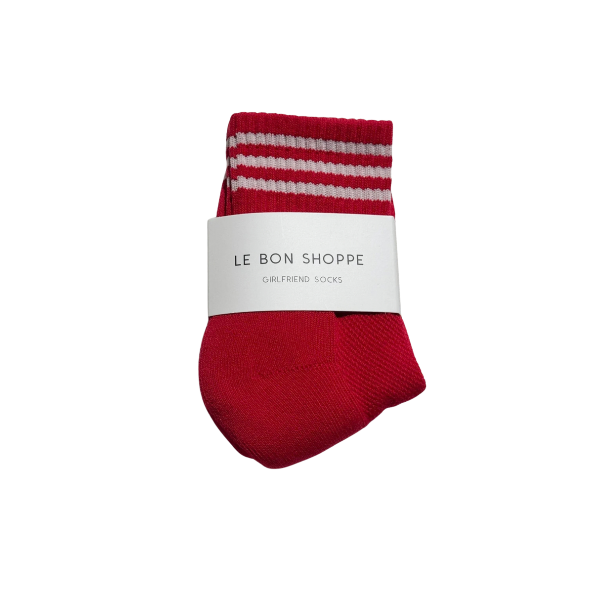 LE BON Girlfriend Socks-Scarlet