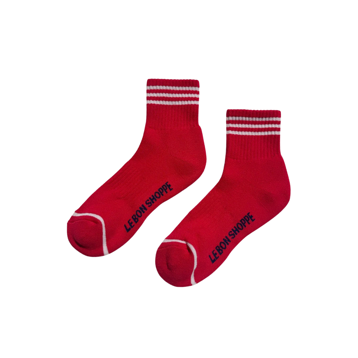 LE BON Girlfriend Socks-Scarlet