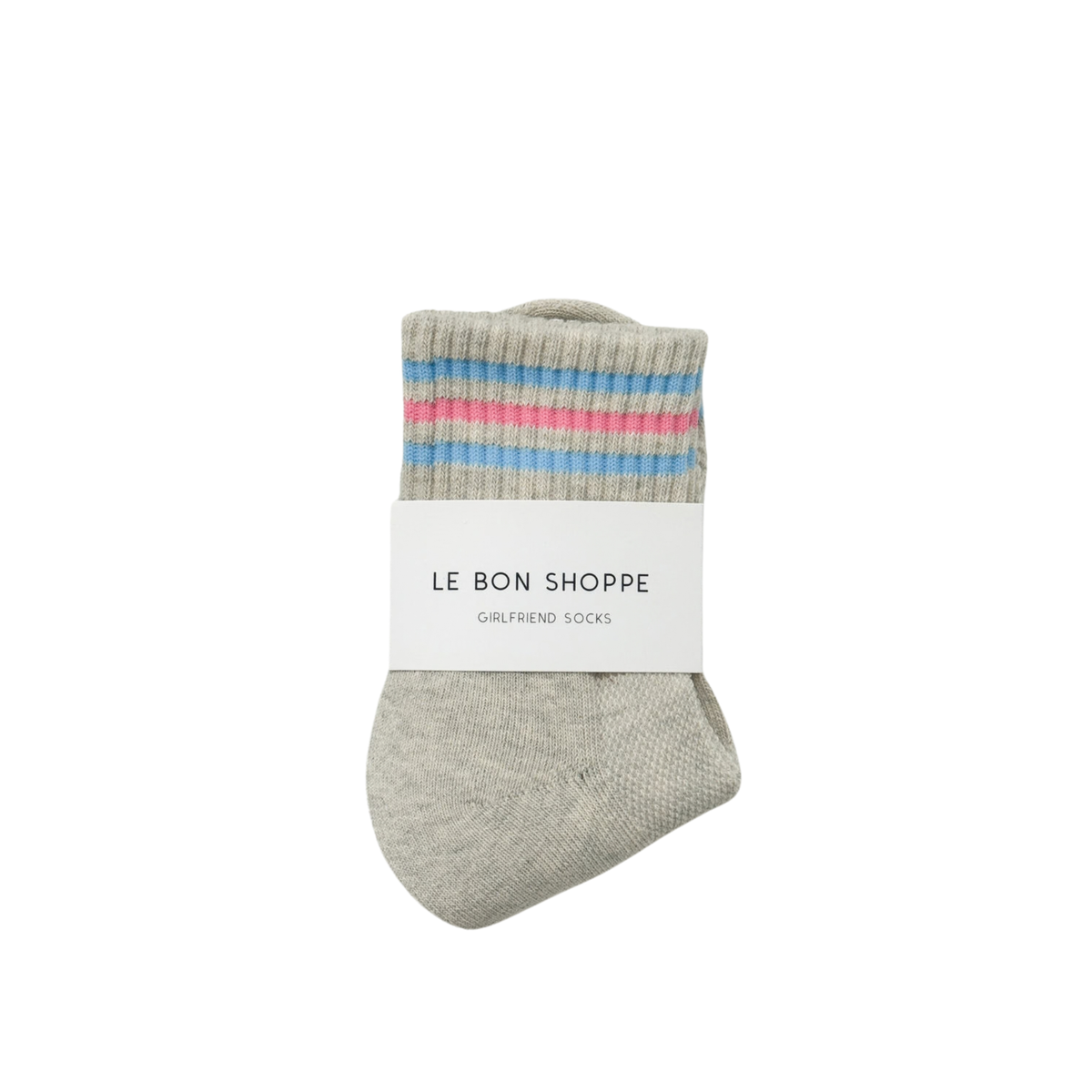 LE BON Girlfriend Socks-Bright Grey