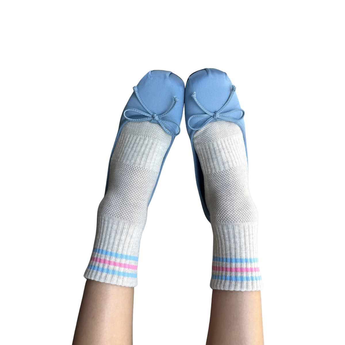 LE BON Girlfriend Socks-Bright Grey