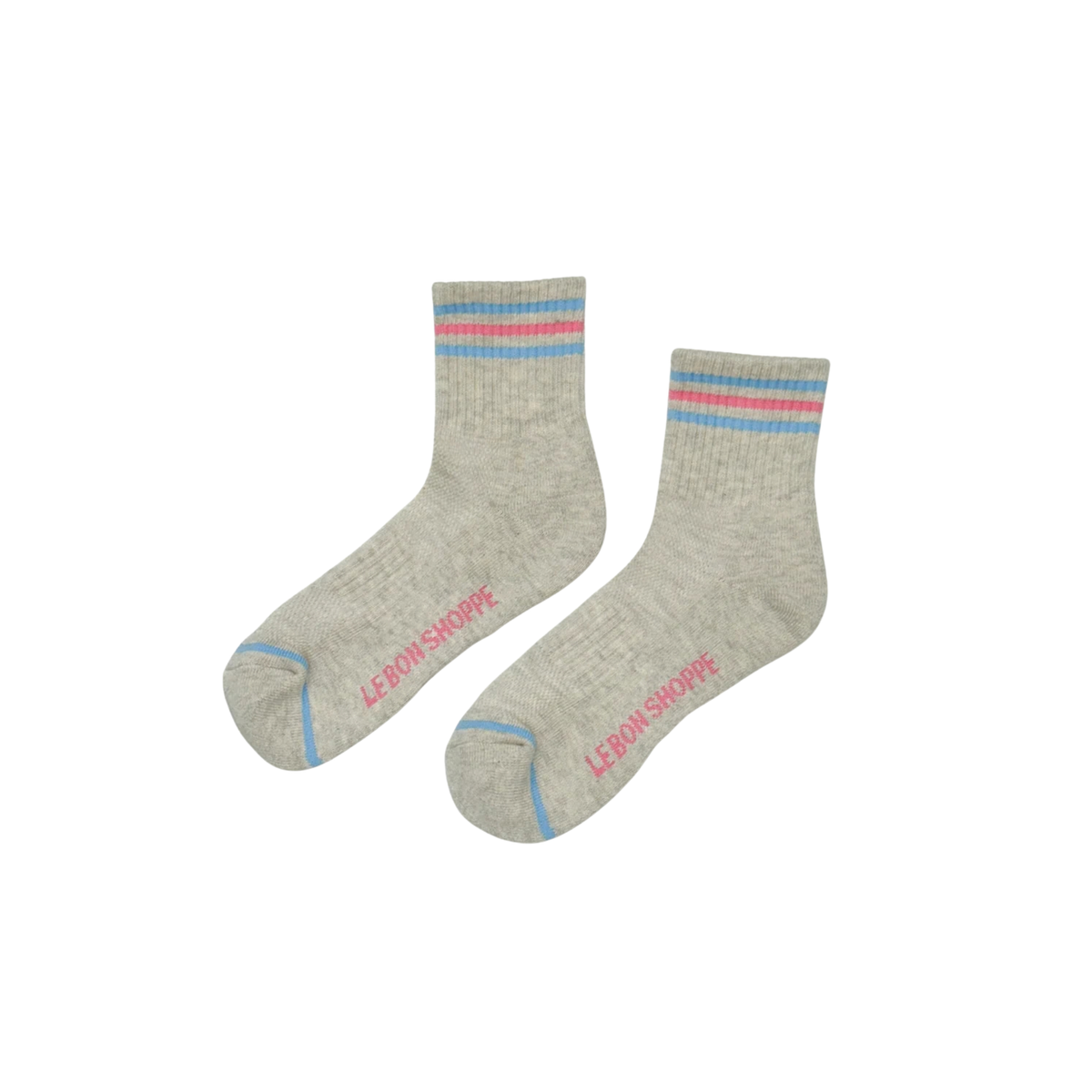 LE BON Girlfriend Socks-Bright Grey
