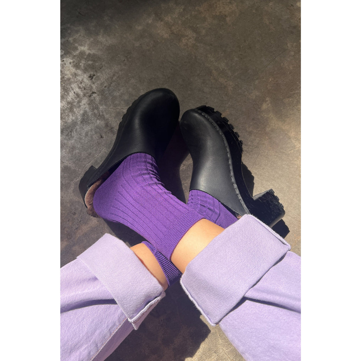Le Bon Shoppe Le Bon Her Socks - Eggplant