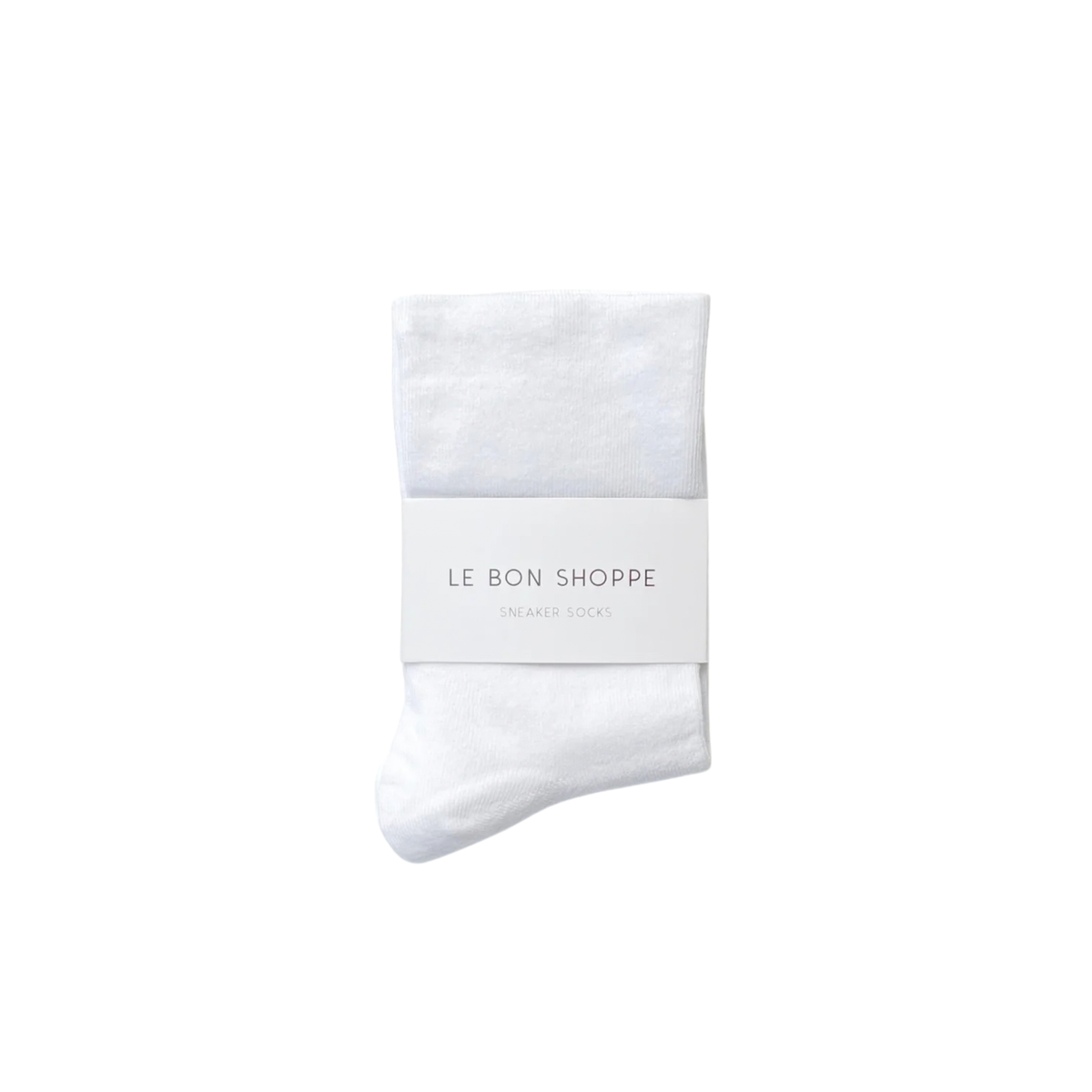 Le Bon Womens Sneaker Socks-Classic White