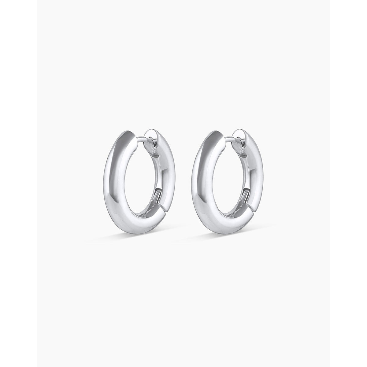 Gorjana Lou Hoops - Silver - Silver