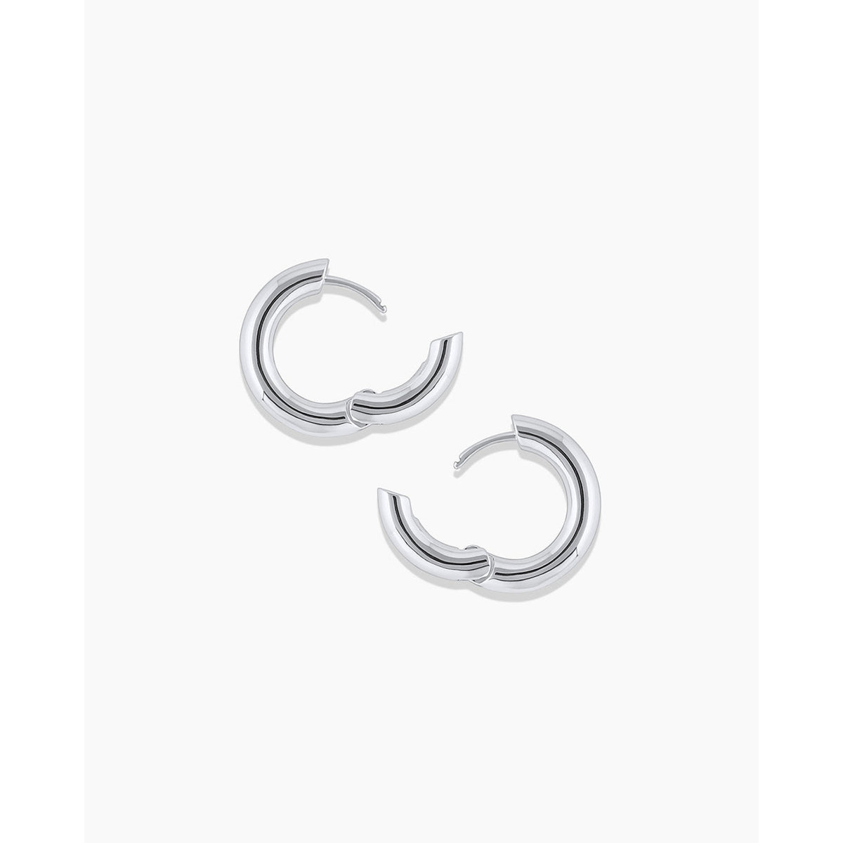Gorjana Lou Hoops - Silver - Silver