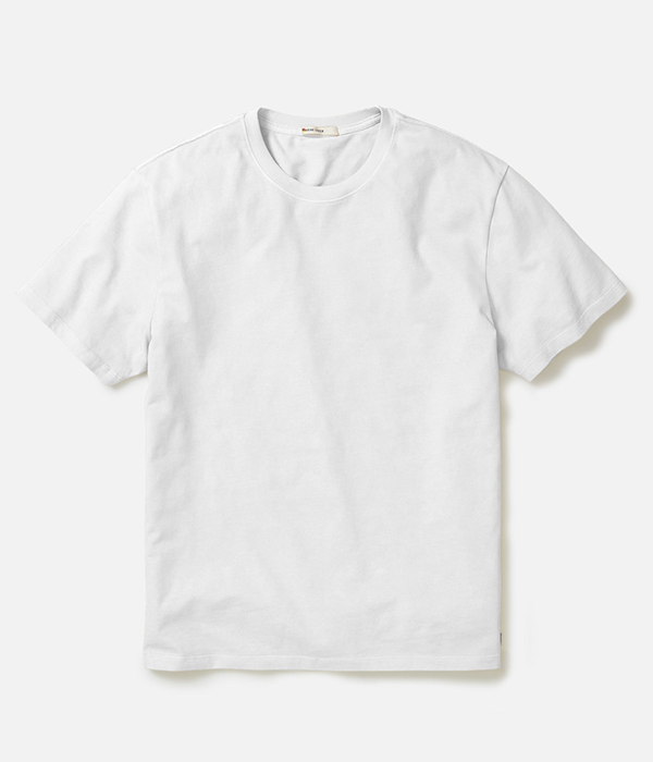Mens Relaxed Cloud 9 Jersey Tee in Bright White