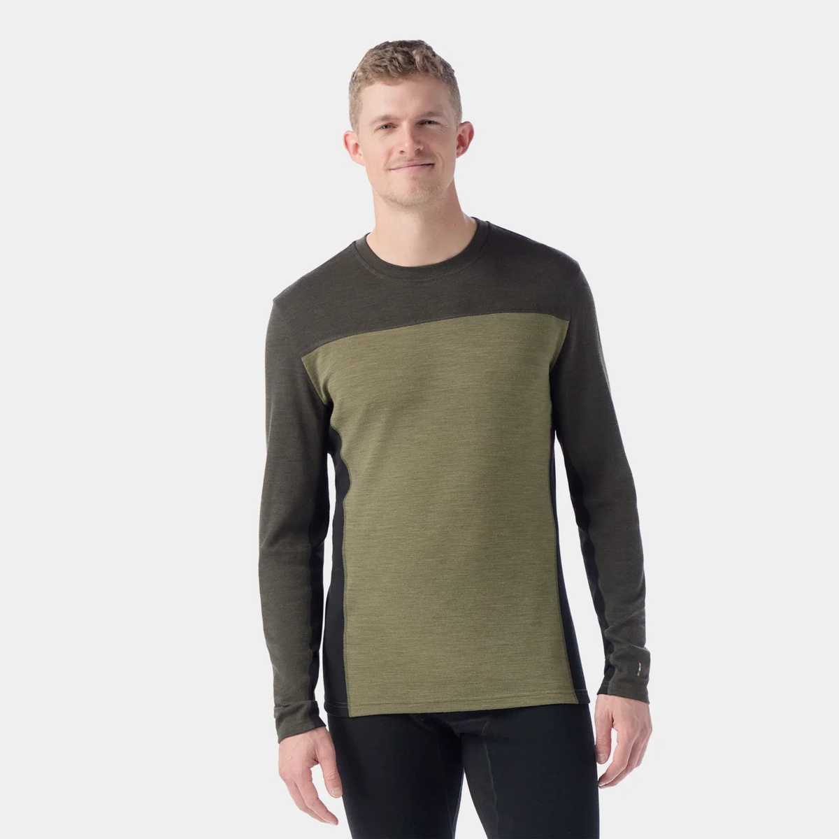 Smartwool Men's Merino Thermal Crew- Winter Moss-North Woods