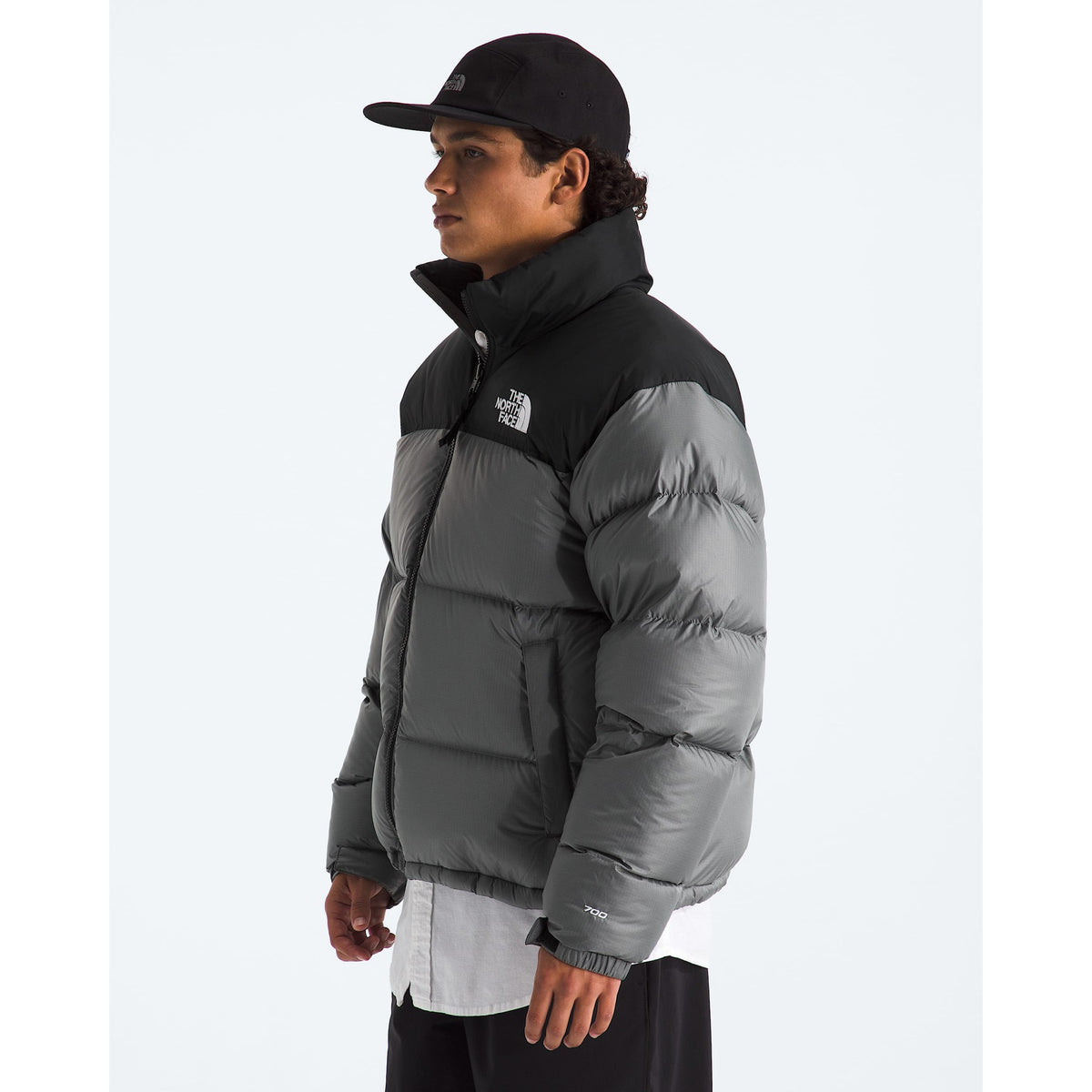 The North Face Mens 1996 Retro Nuptse Jacket - Smoked Pearl/TNF Black