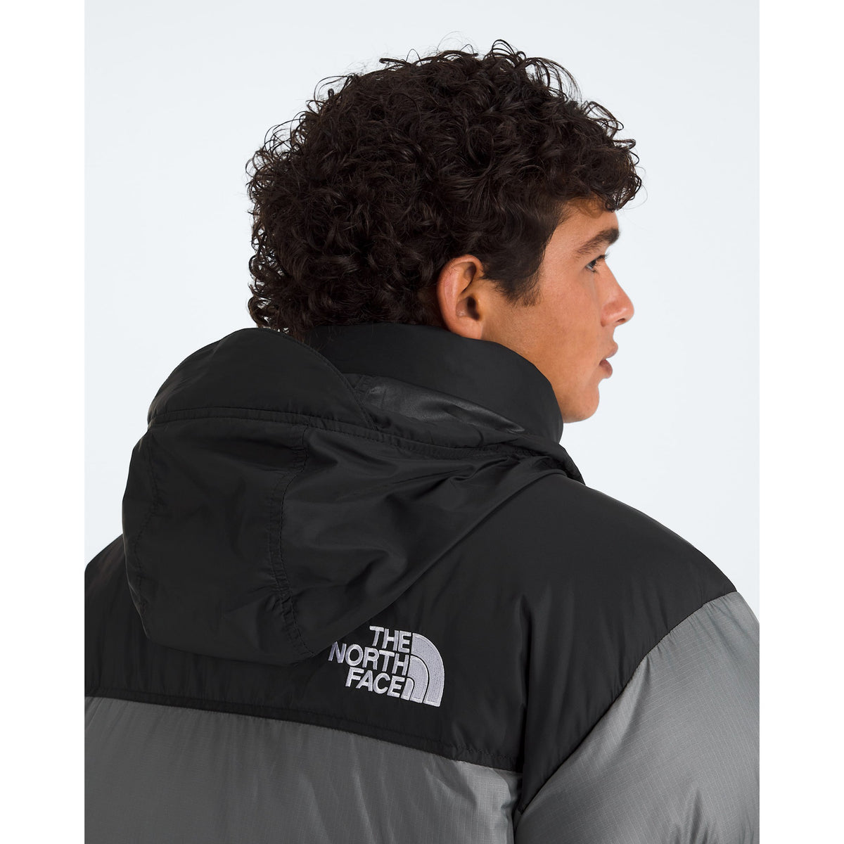 The North Face Mens 1996 Retro Nuptse Jacket - Smoked Pearl/TNF Black