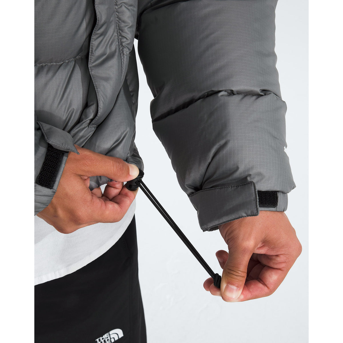 The North Face Mens 1996 Retro Nuptse Jacket - Smoked Pearl/TNF Black