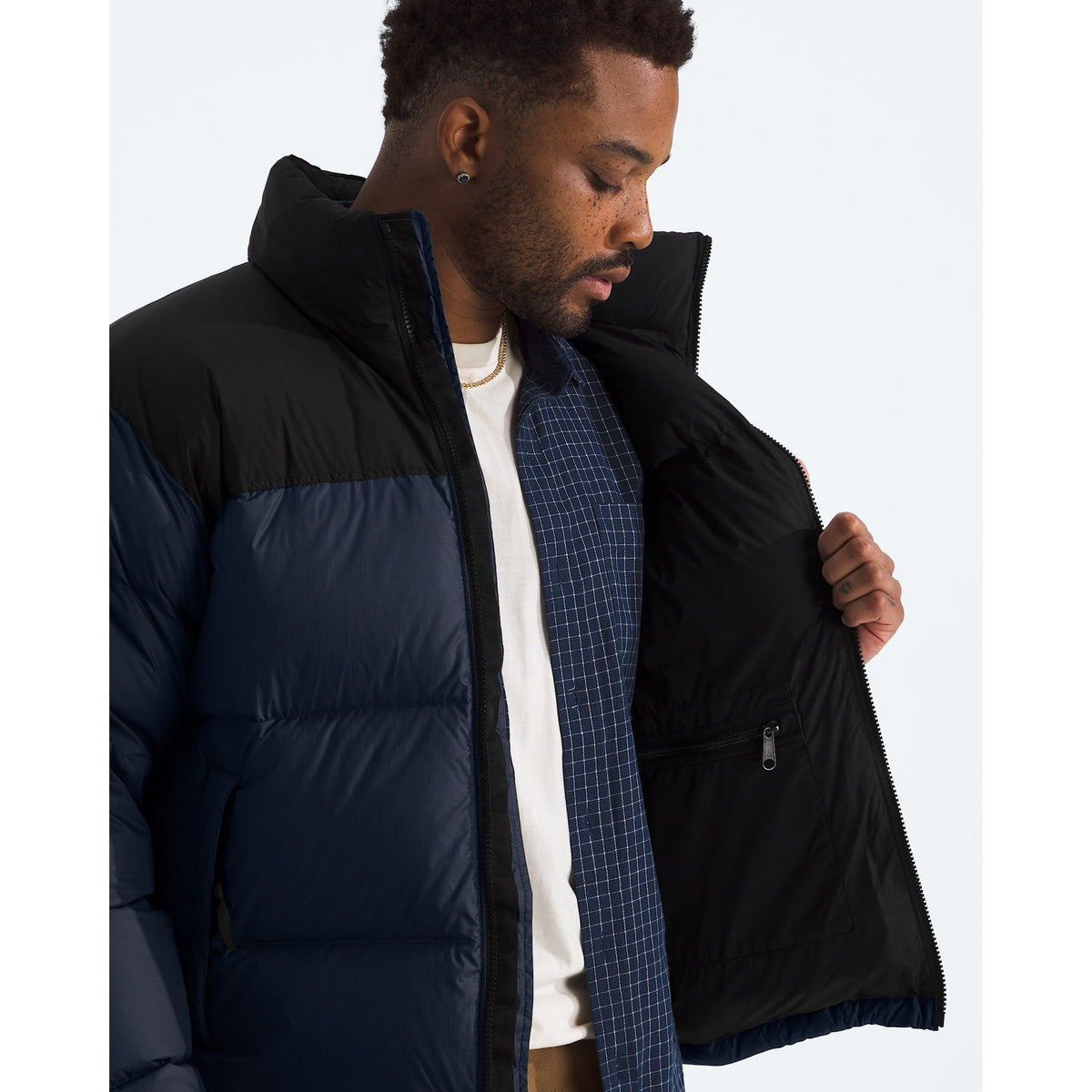 The North Face Mens 1996 Retro Nuptse Jacket - GOB_Summit Navy/TNF Black-R