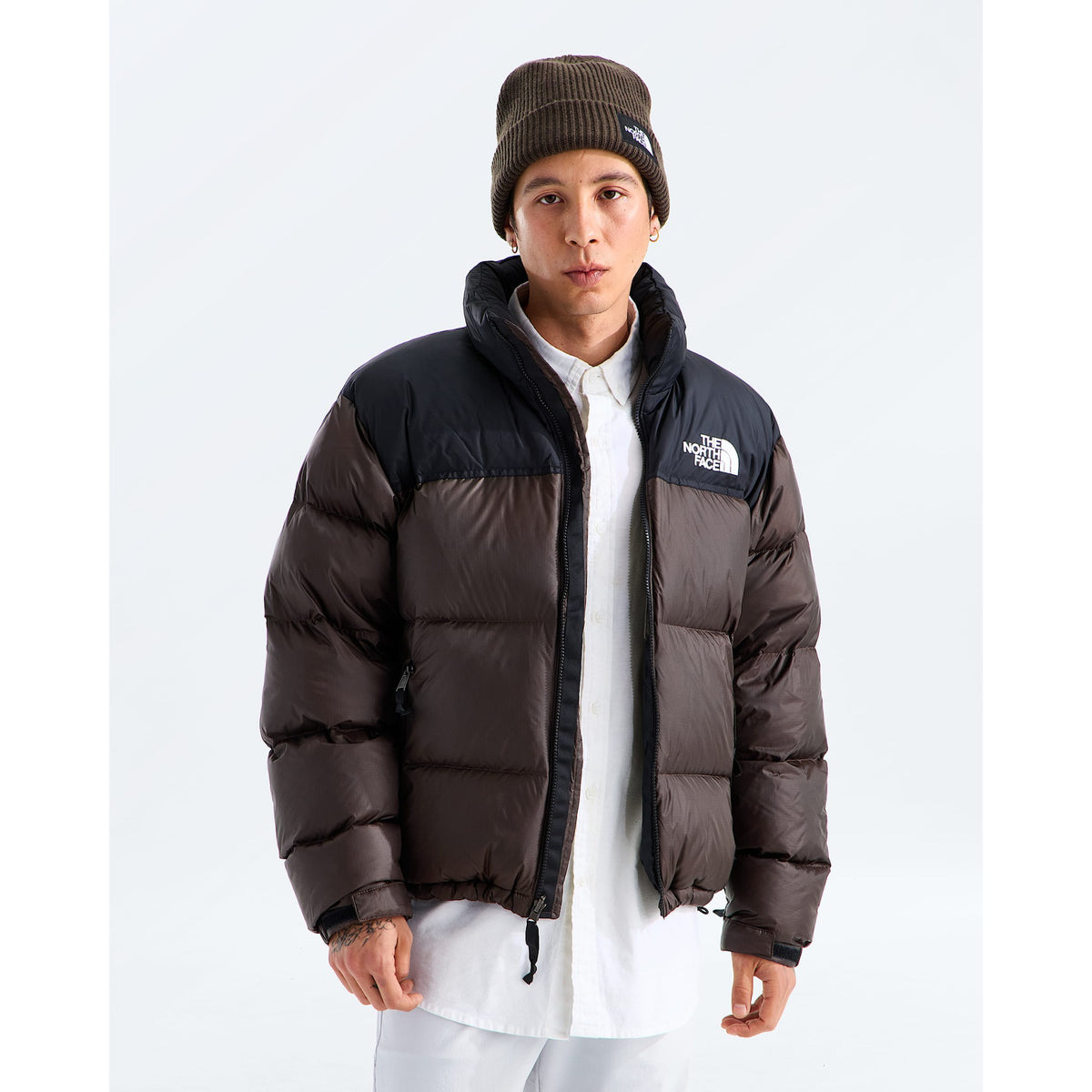 The North Face Mens 1996 Retro Nuptse Jacket - RM1_Dark Chestnut/TNF Black