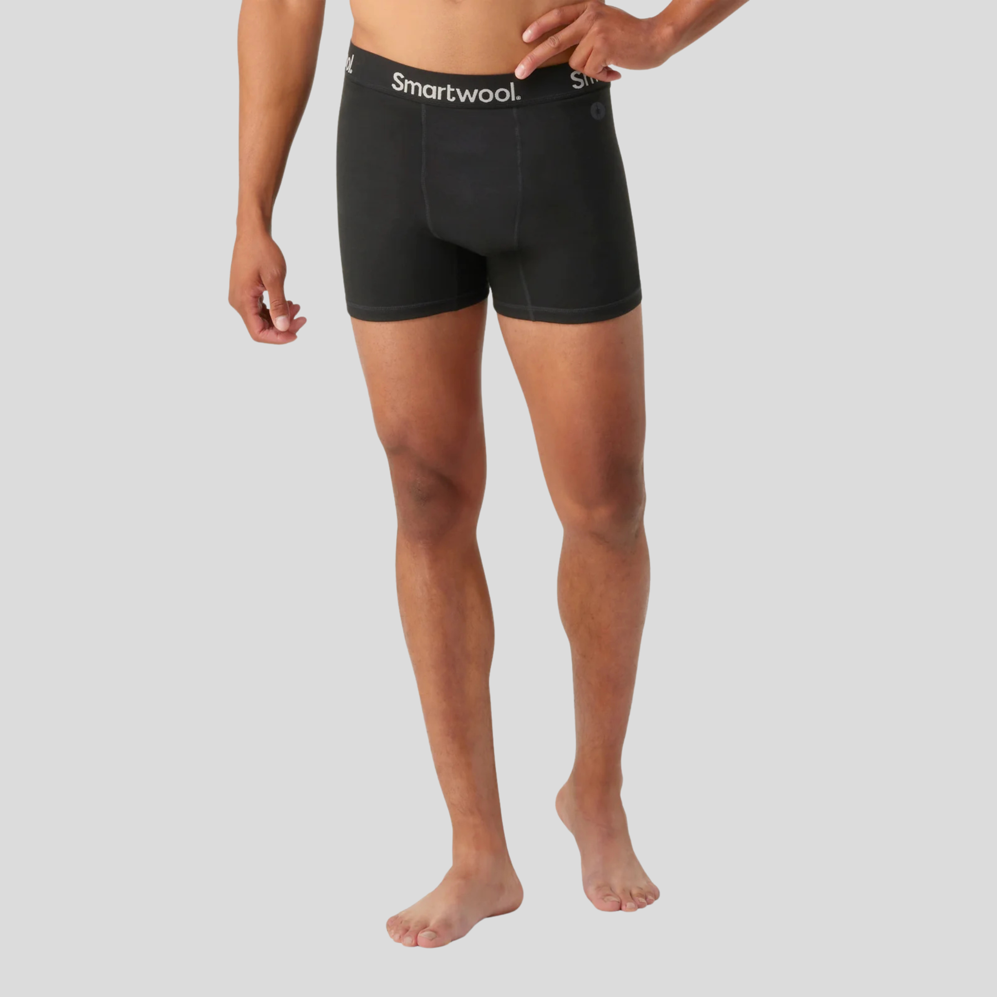 Smartwool Mens Active Boxer Brief Boxed-Black