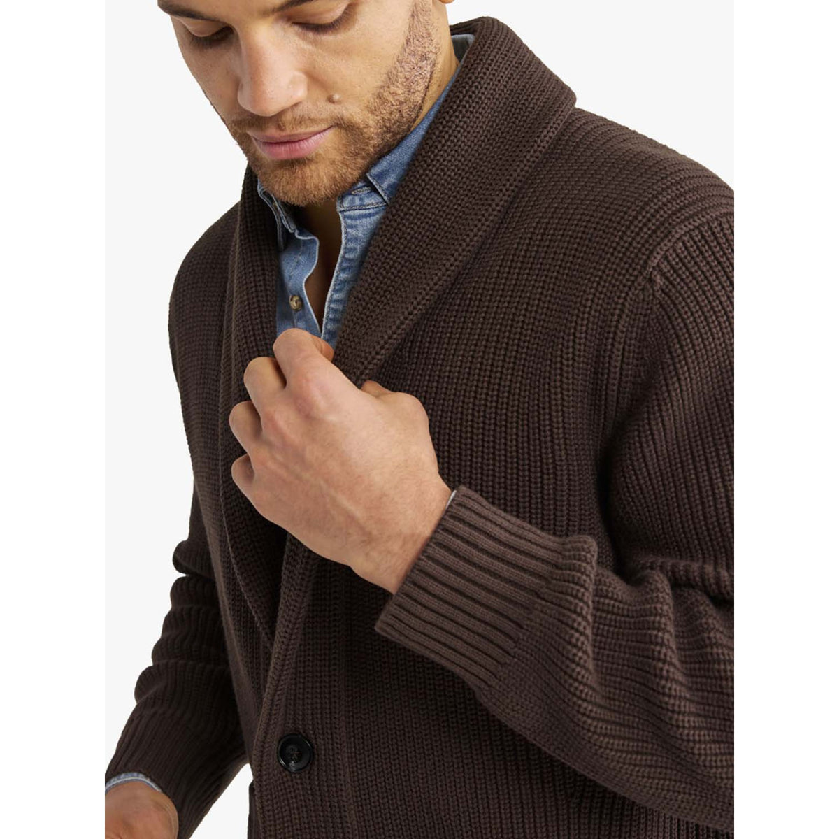 Fair Harbor Mens Beacon Sweater - Espresso