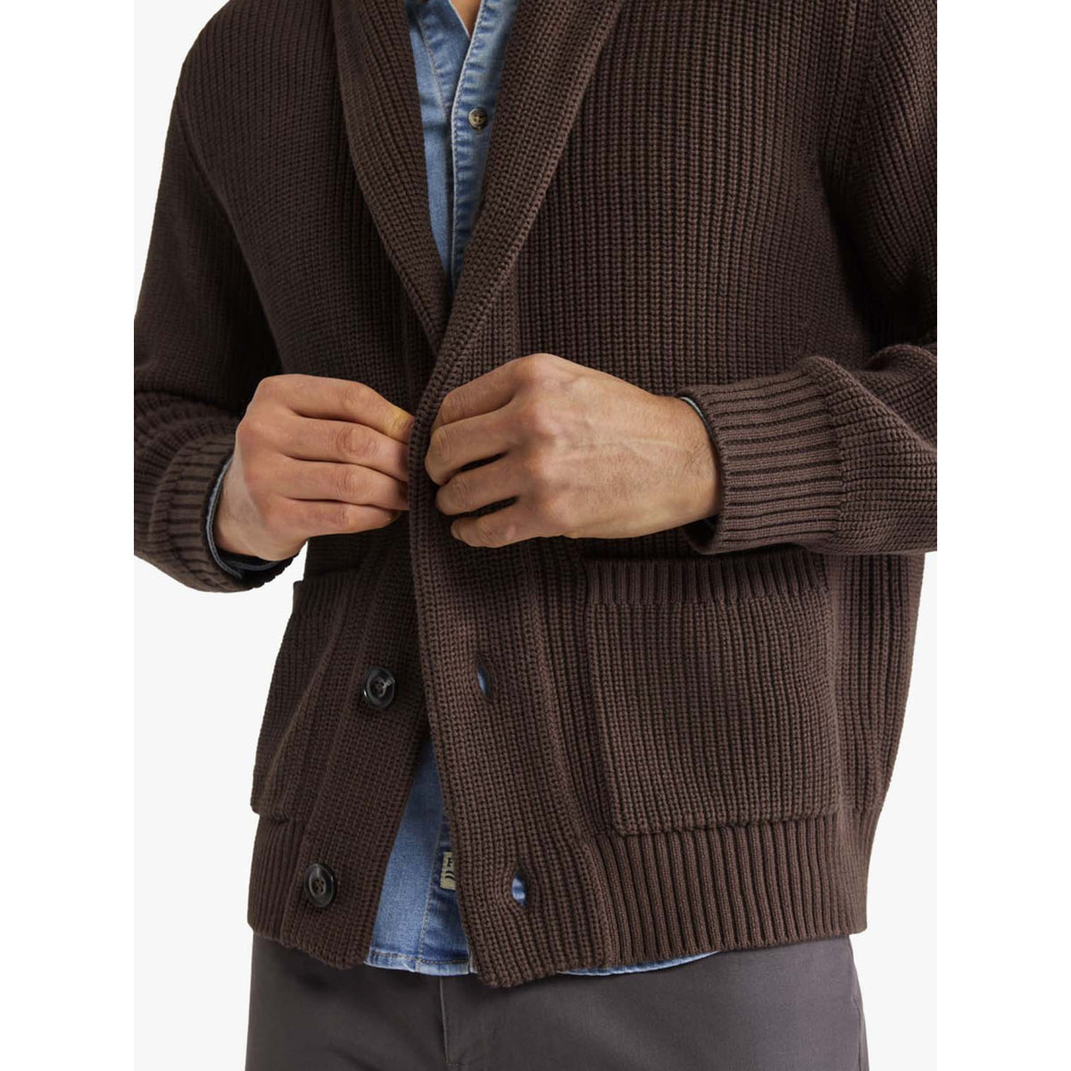 Fair Harbor Mens Beacon Sweater - Espresso
