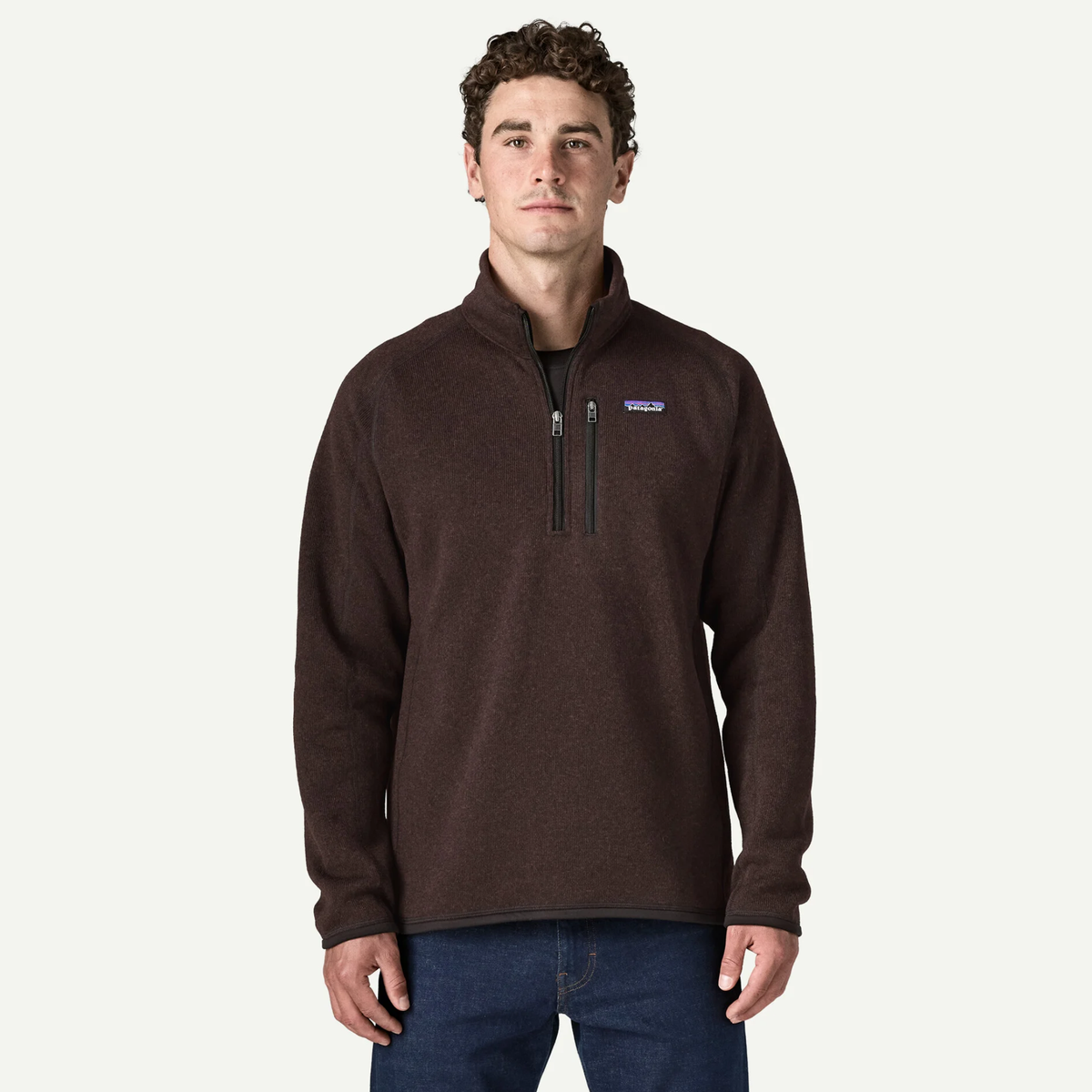 Patagonia Mens Better Sweater 1/4 Zip-Den Brown