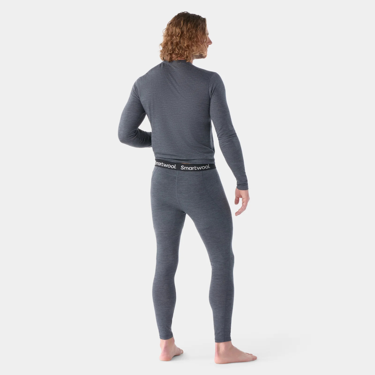 Smartwool Mens Classic All-Season Merino Base Layer Bottom-Iron Heather