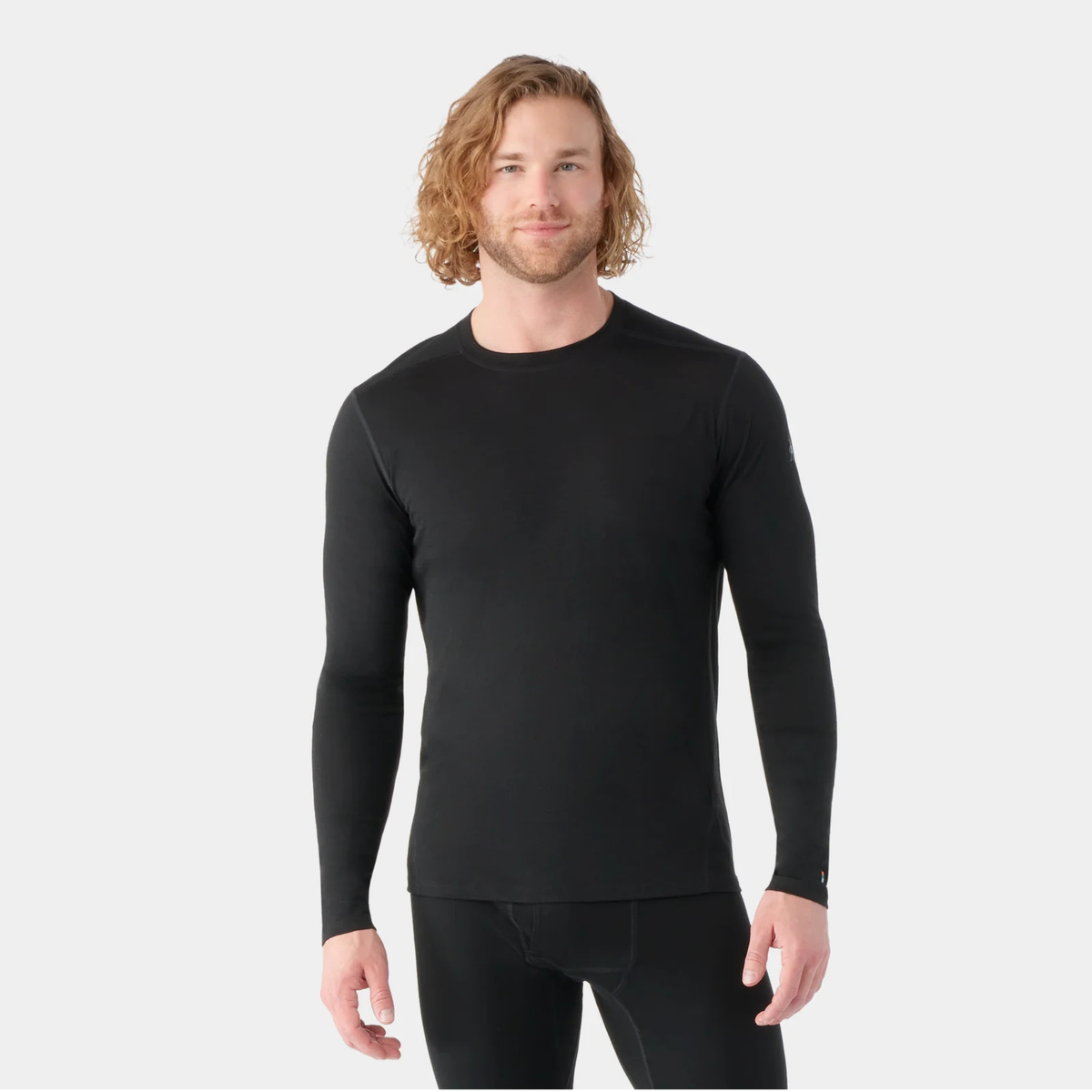 Smartwool Mens Classic All-Season Merino Base Layer Long Sleeve-Black