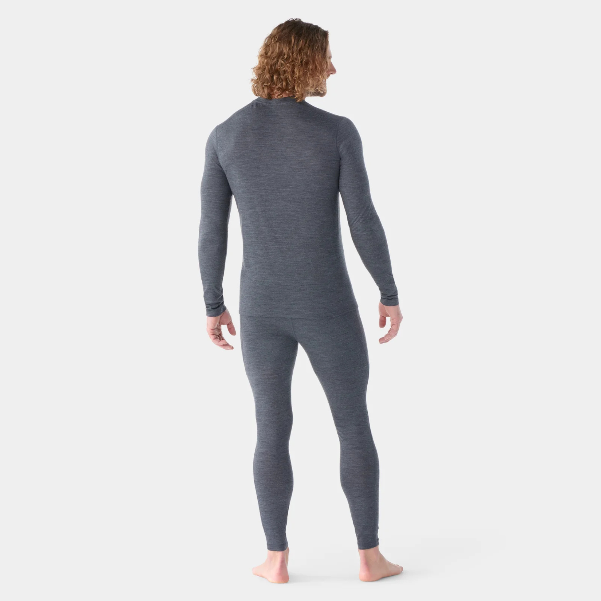 Smartwool Mens Classic All-Season Merino Base Layer Long Sleeve-Iron Heather