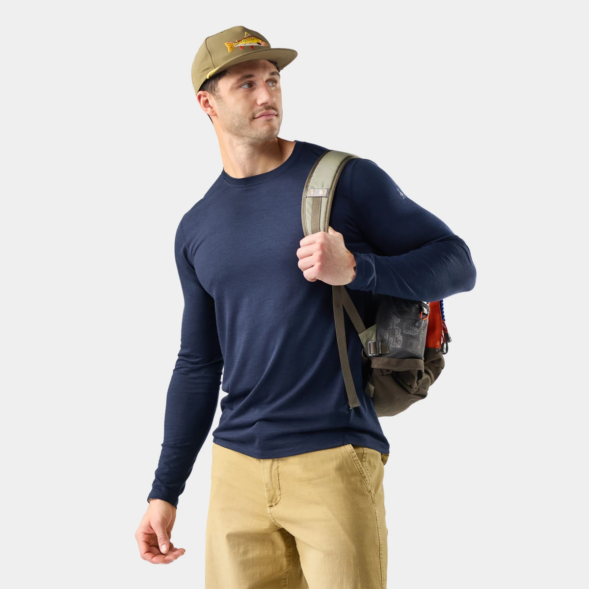 Smartwool Mens Classic All-Season Merino Base Layer Long Sleeve-Deep Navy