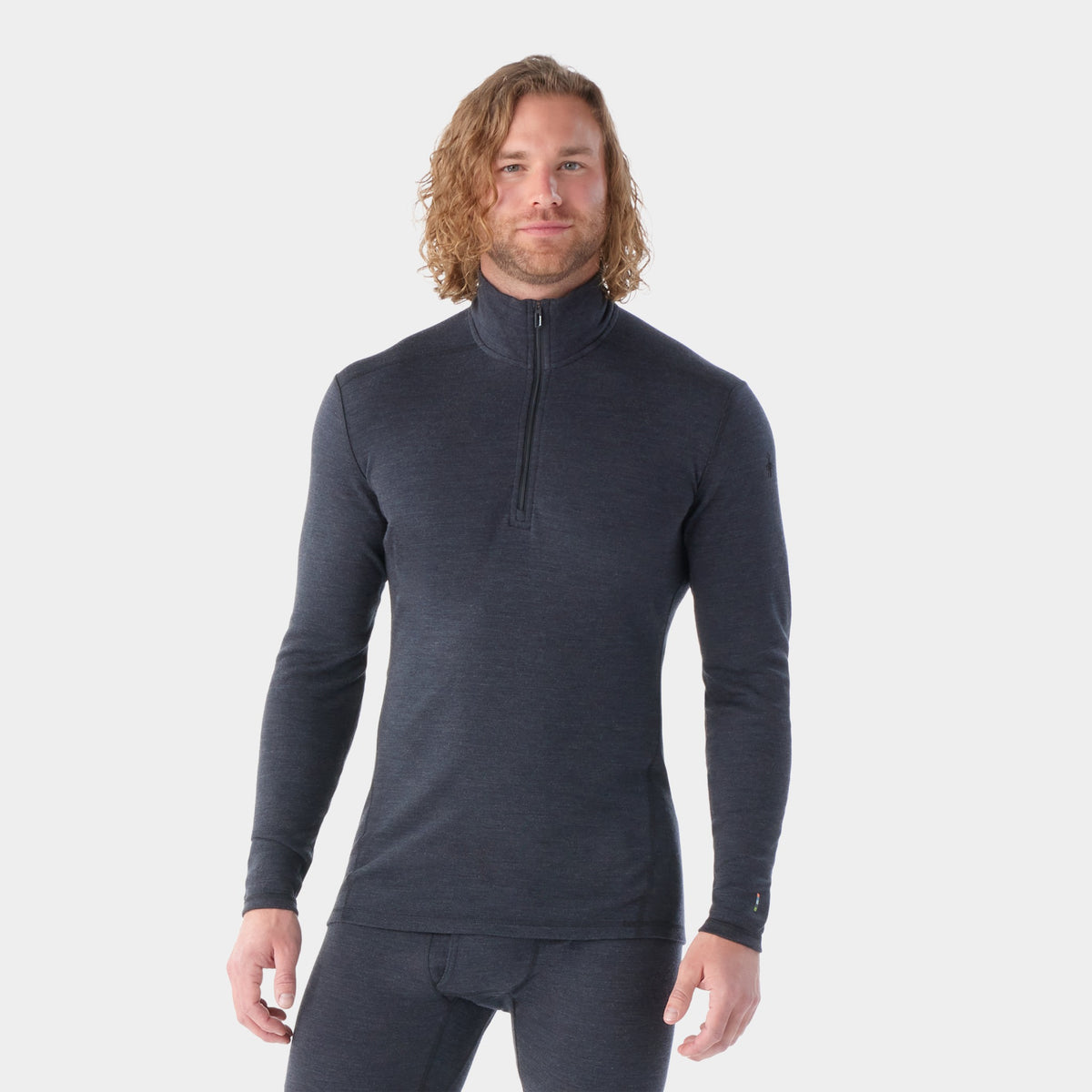 Smartwool Mens Classic Thermal Merino Base Layer 1/4 Zip