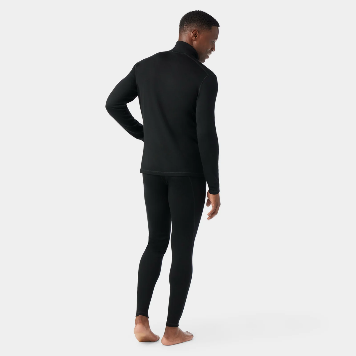 Smartwool Mens_Classic Thermal Merino Base Layer 1 4 Zip-Black