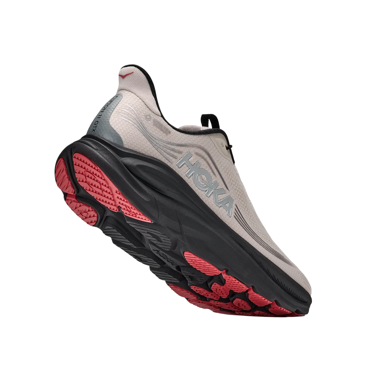 Hoka Mens Clifton 11 GTX-River Rock Grey / Carbon Black