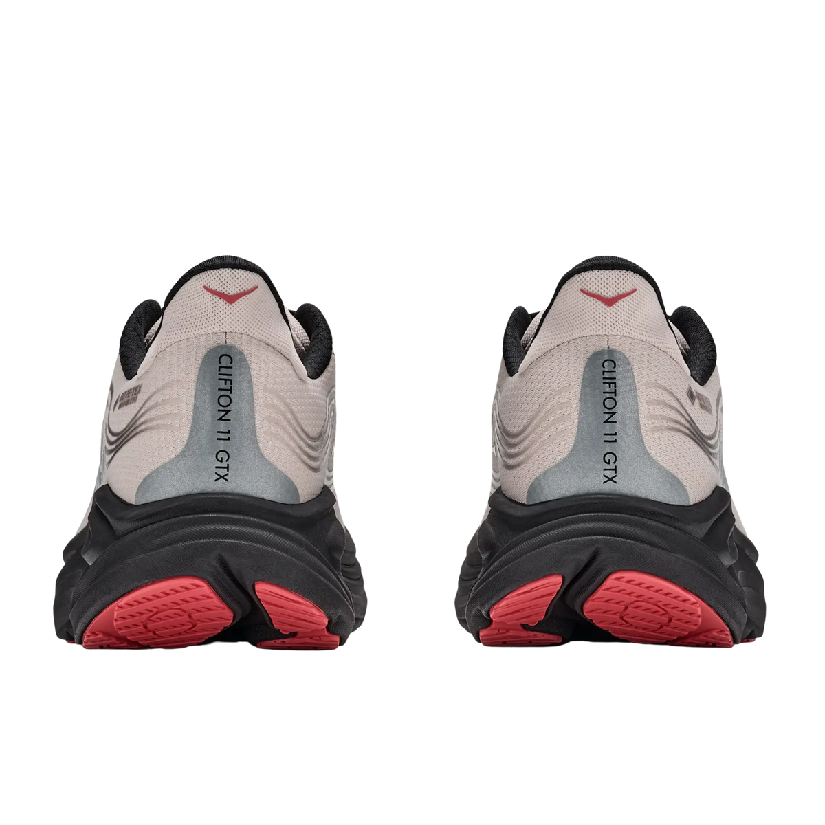 Hoka Mens Clifton 11 GTX-River Rock Grey / Carbon Black