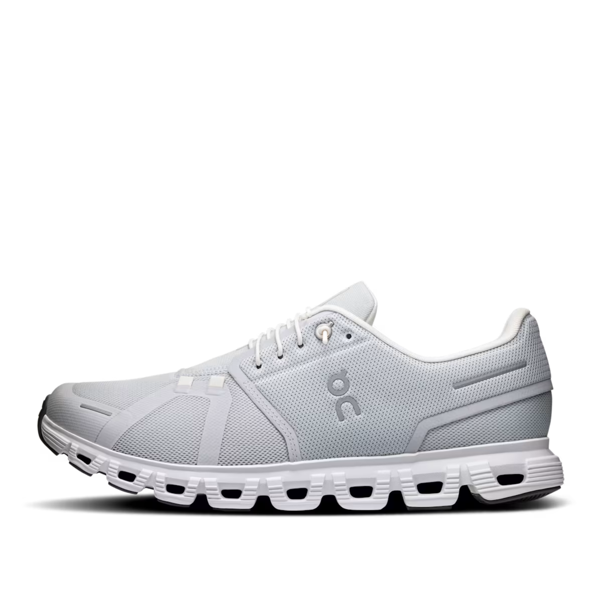 On Running Mens Cloud 6 in Glacier | White-White 