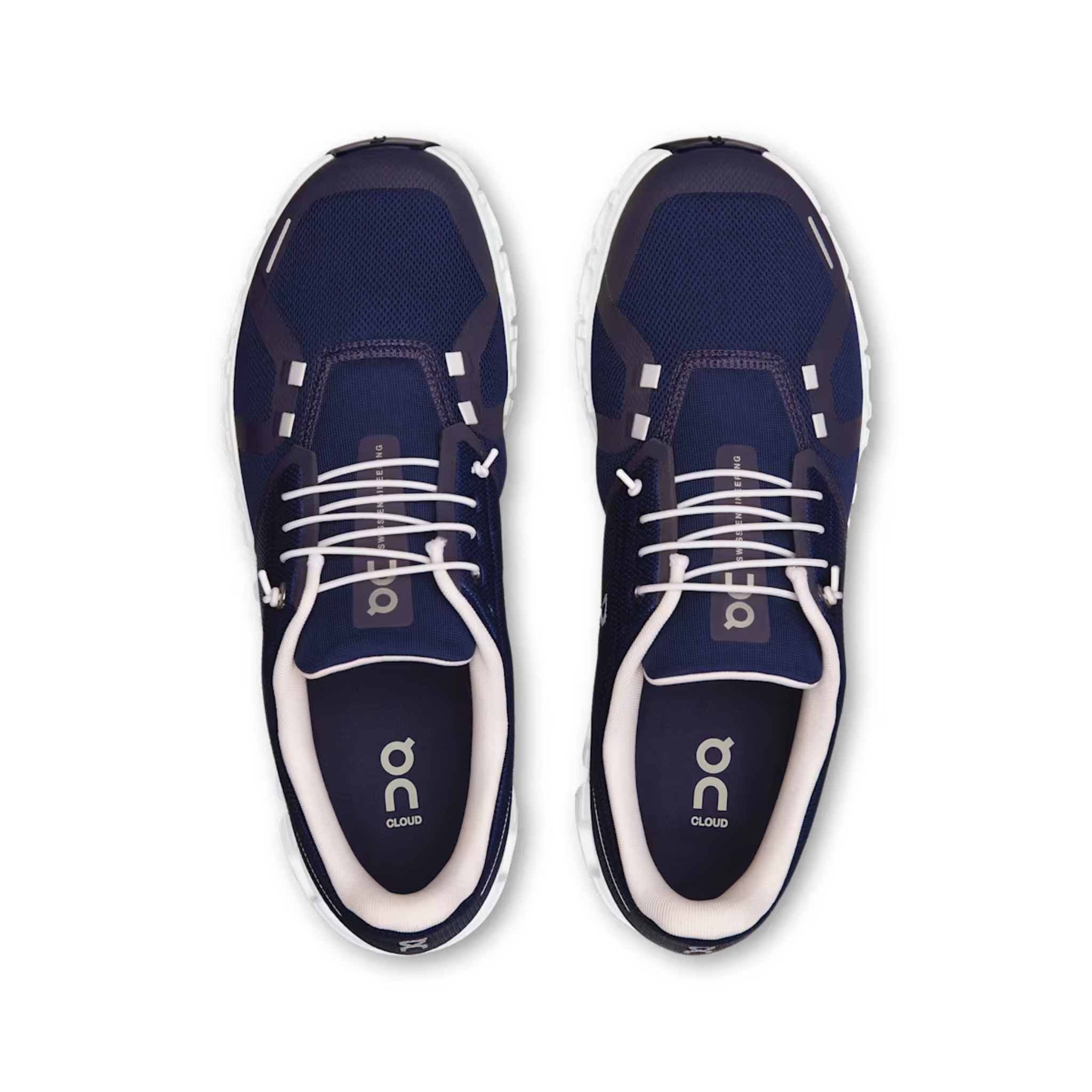 On Running Mens Cloud 6 in Midnight | White_White 