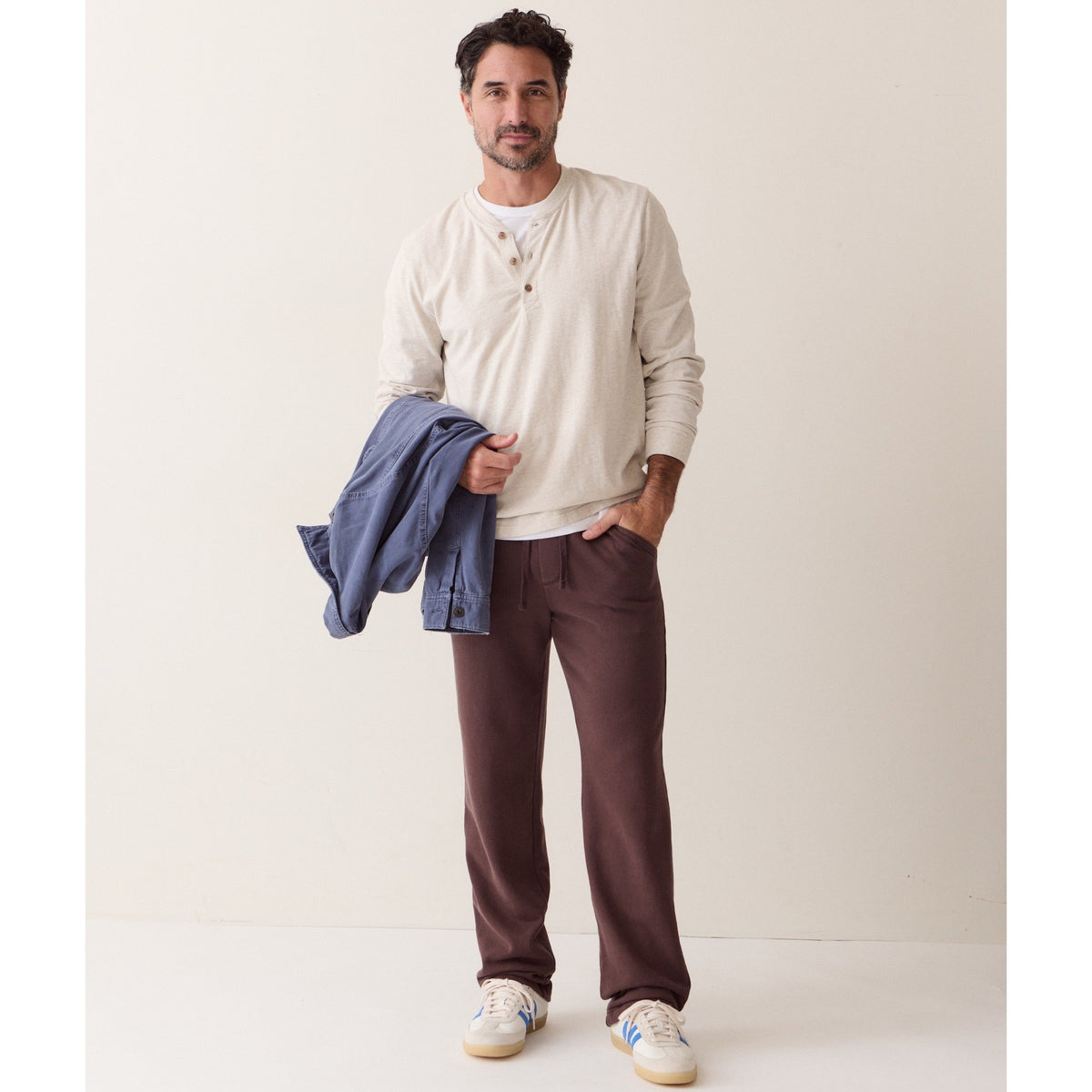 Marine Layer Mens Cloud 9 Fleece Sweatpant in Java - Java