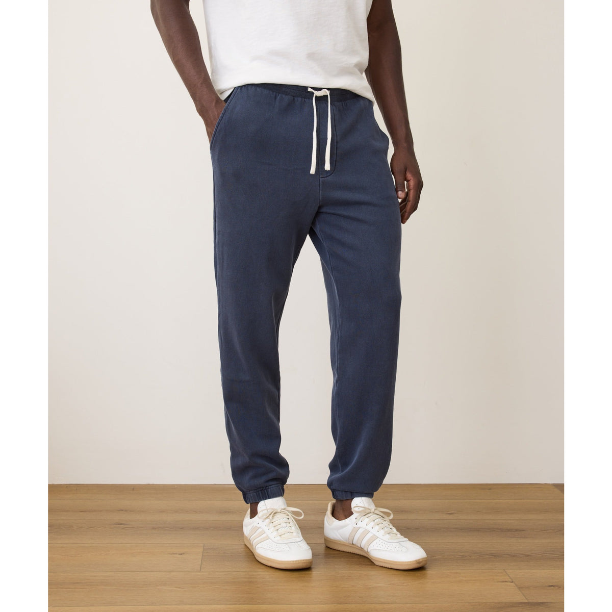 Marine Layer Mens Cloud 9 Fleece Sweatpant in Mood Indigo - Mood Indigo
