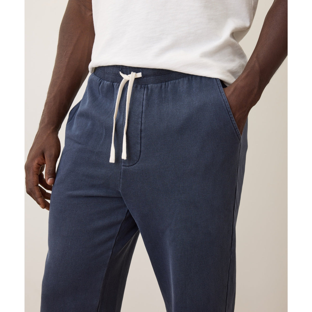 Marine Layer Mens Cloud 9 Fleece Sweatpant in Mood Indigo - Mood Indigo