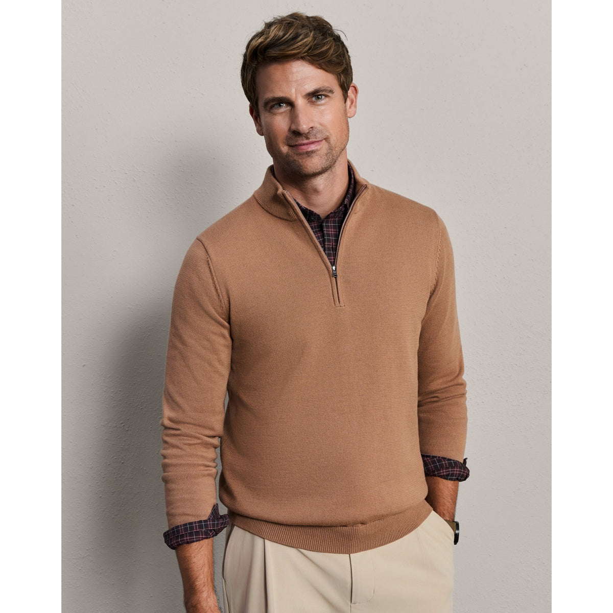 Rhone Mens Commuter 1/4 Zip Sweater