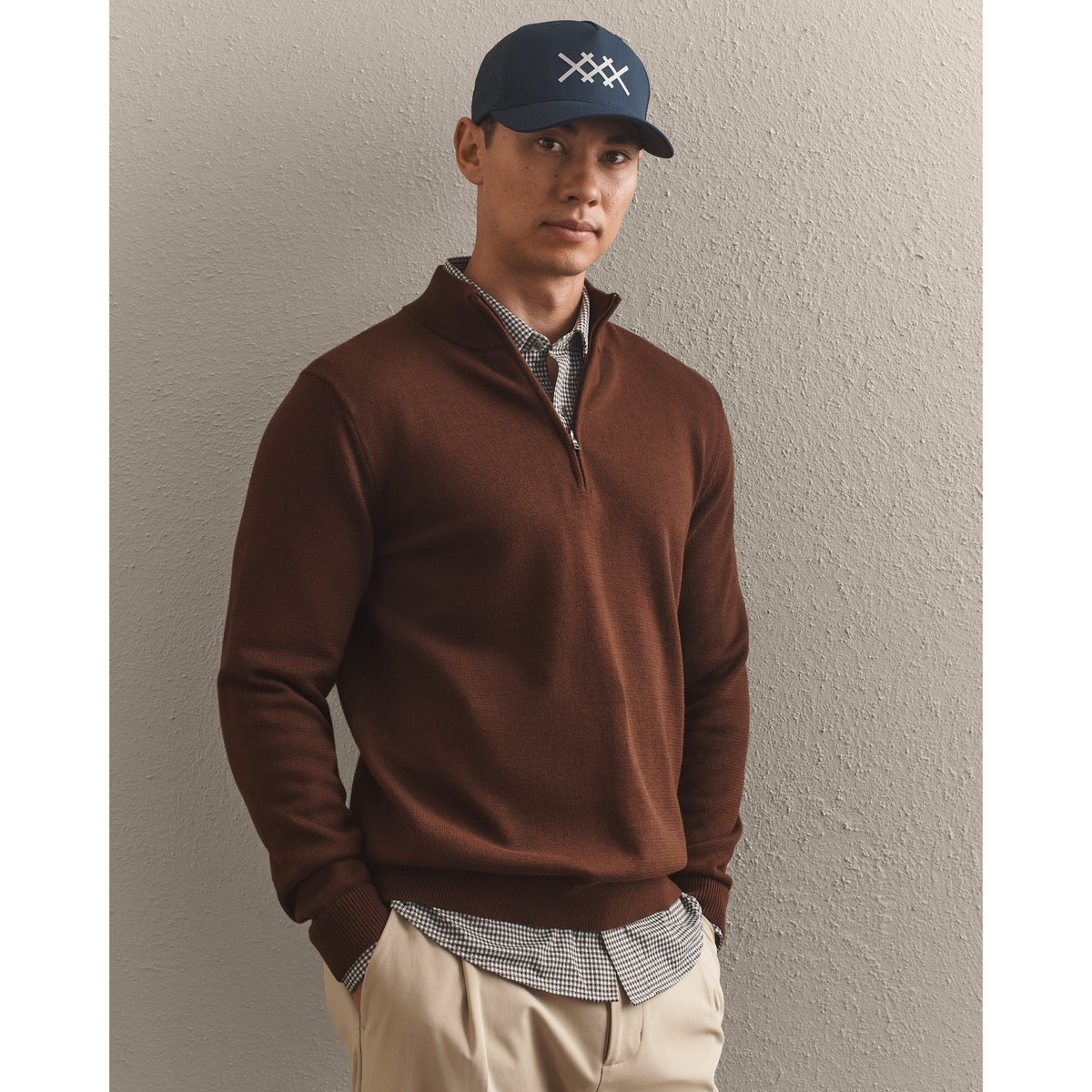 Rhone Mens Commuter 1/4 Zip Sweater