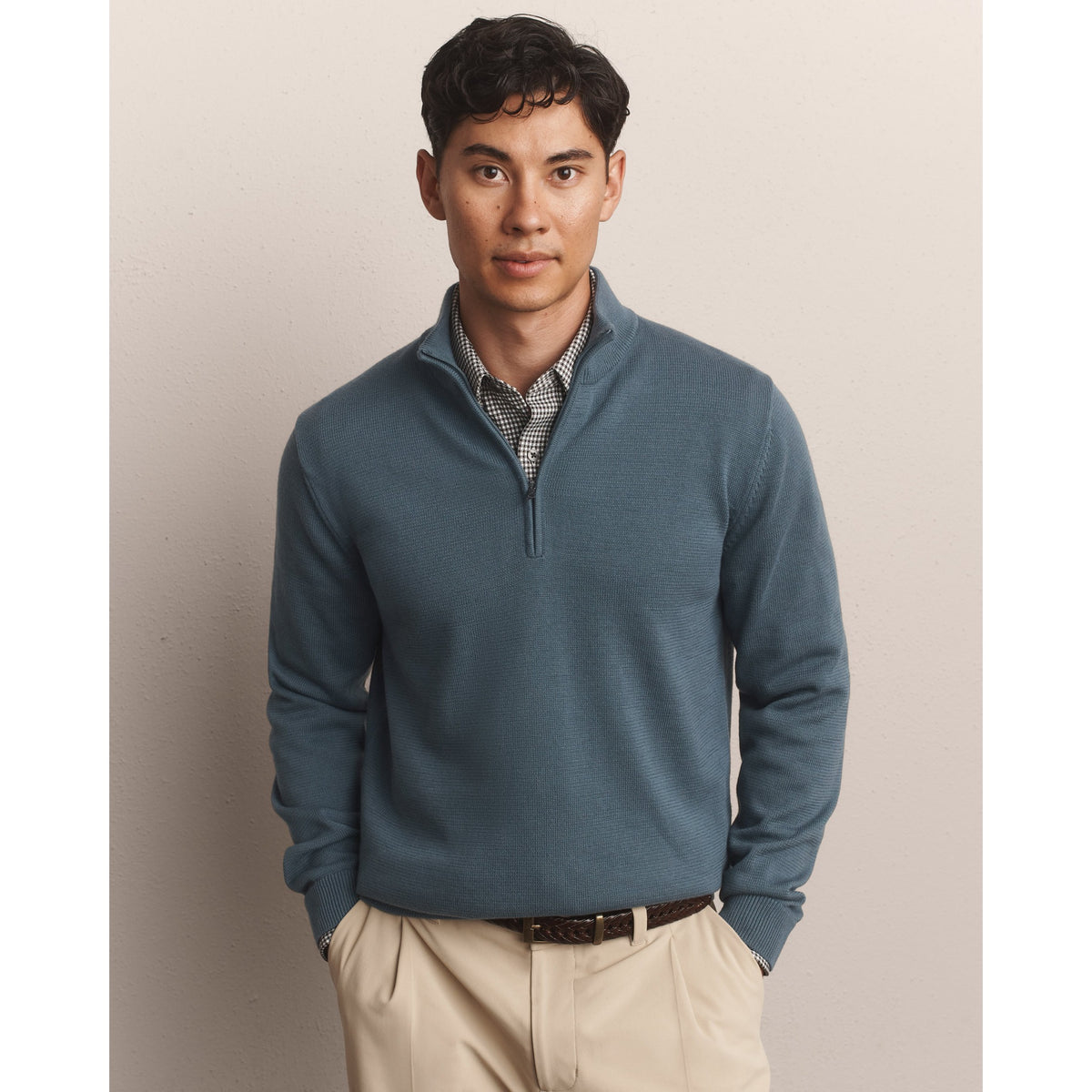 Rhone Mens Commuter 1/4 Zip Sweater