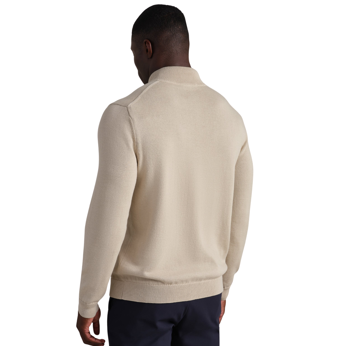 Rhone Mens Commuter 1/4 Zip Sweater-Bone