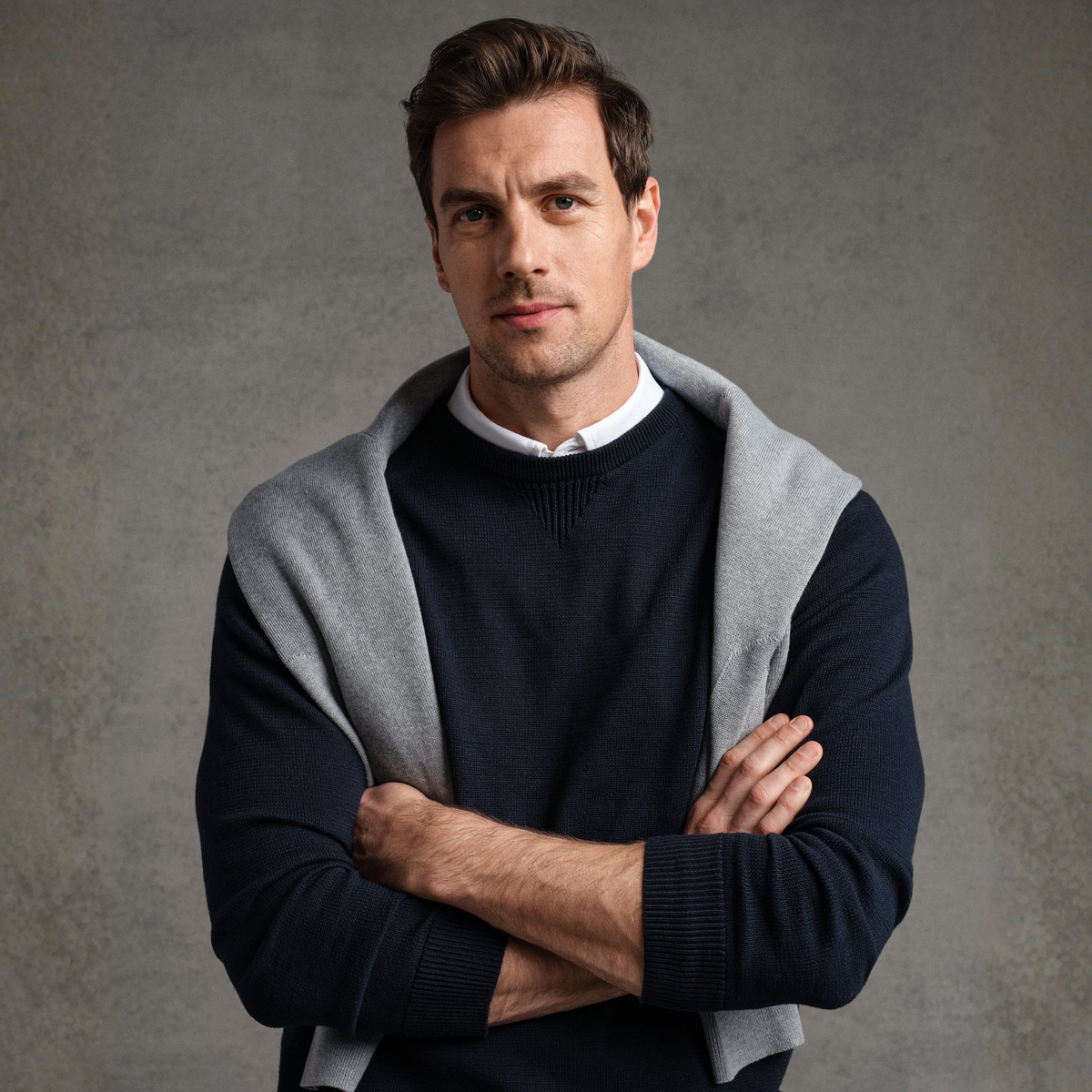 Rhone Mens Commuter Crewneck Sweater-True Navy