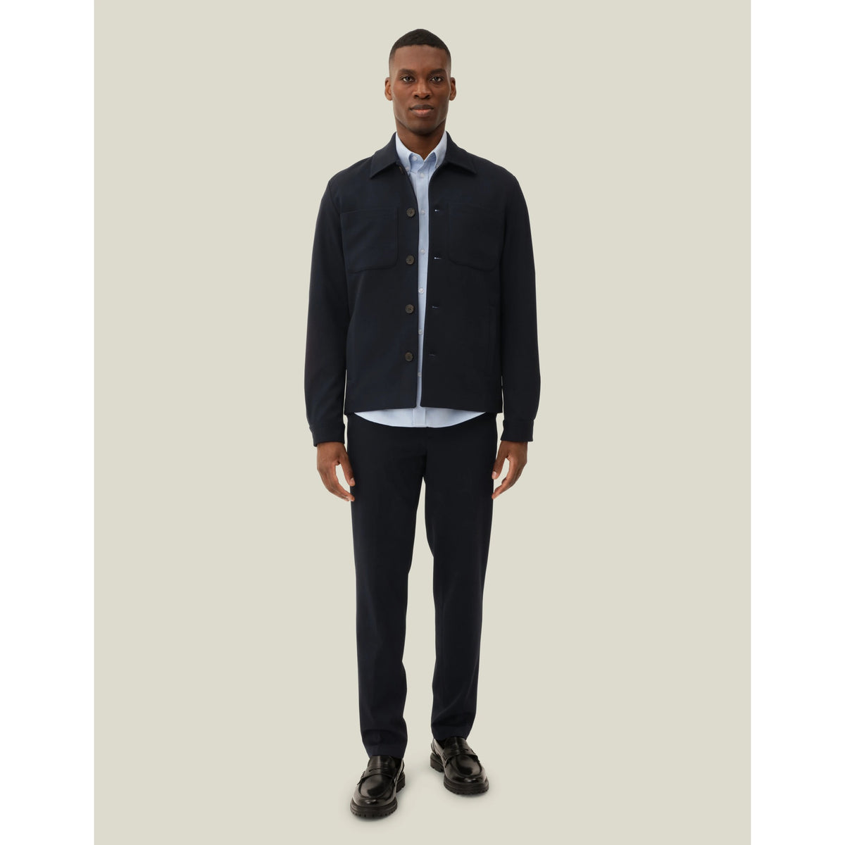 Les Deux Mens Como Hybrid Jacket - Navy