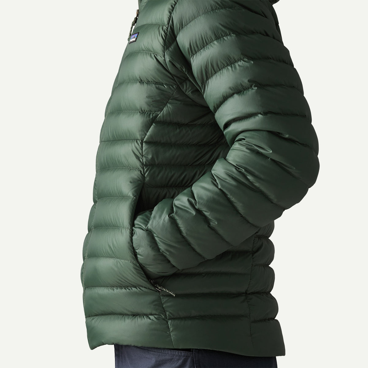 Patagonia Mens Down Sweater Hoody - Treeline Green