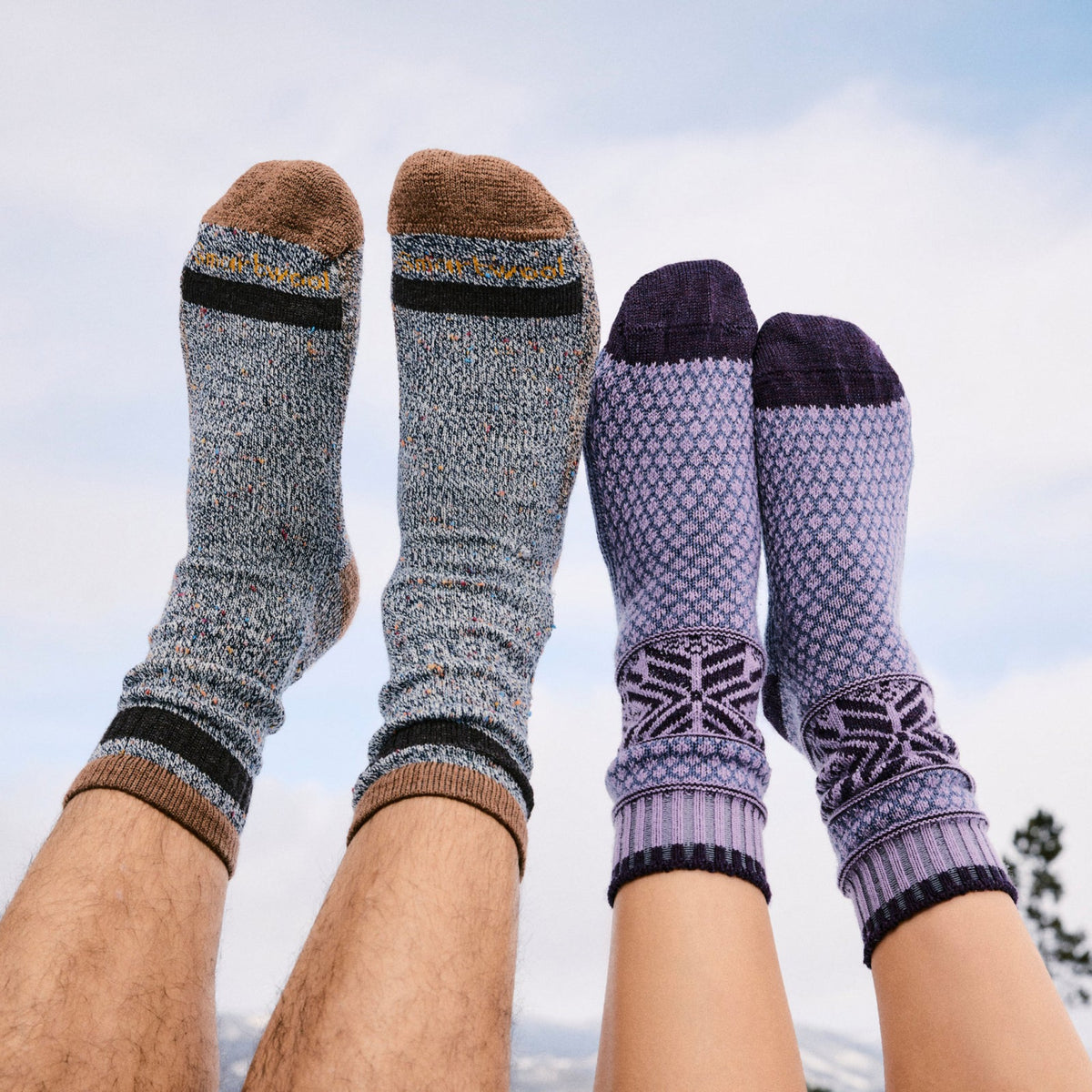 Smartwool Mens Everyday Larimer Crew Socks - Mocha