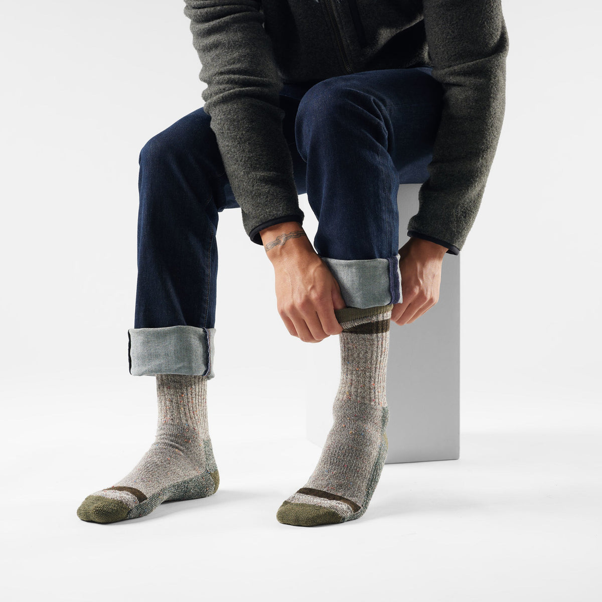 Smartwool Mens Everyday Larimer Crew Socks