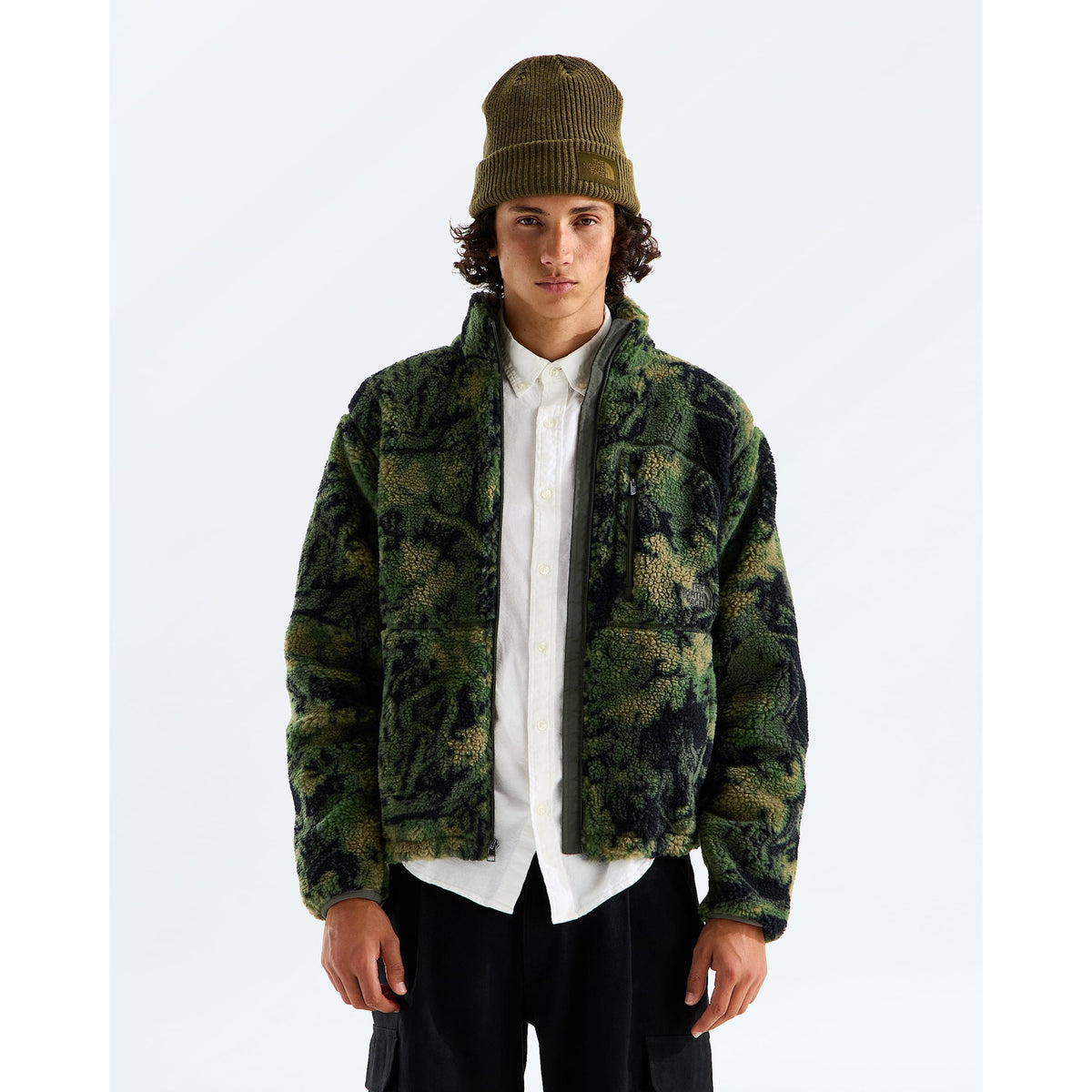 The North Face Mens Extreme Pile 2 Full Zip JacketÃ¢â‚¬â€Print - New Taupe Green Yosemite Oak Print/New Taupe Green