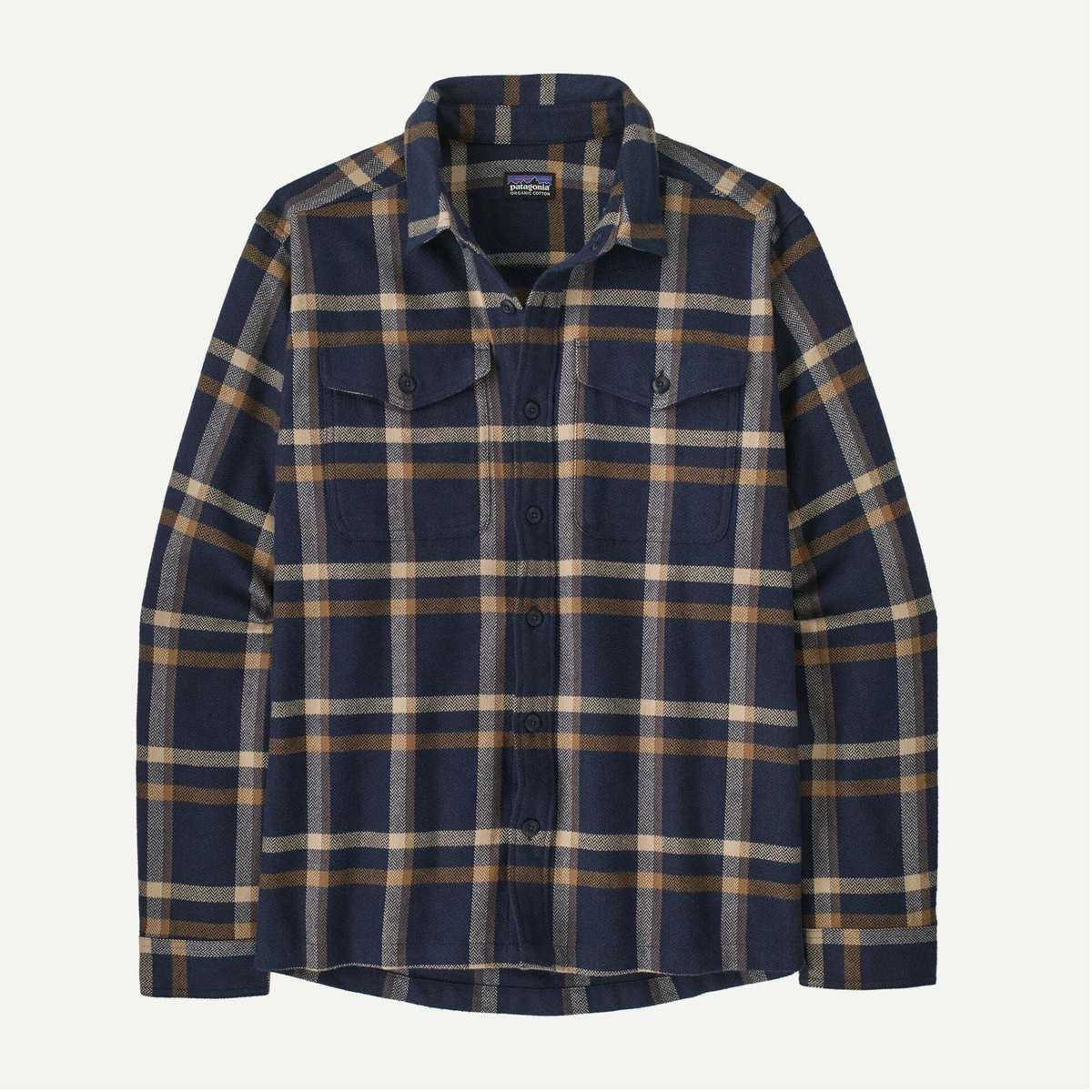 Patagonia Mens Fjord Flannel Shirt-New Navy