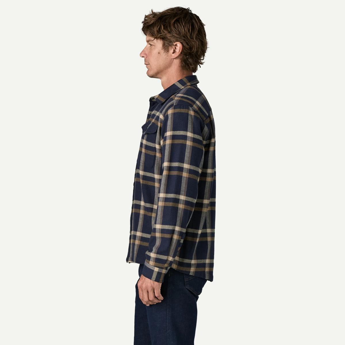 Patagonia Mens Fjord Flannel Shirt-New Navy