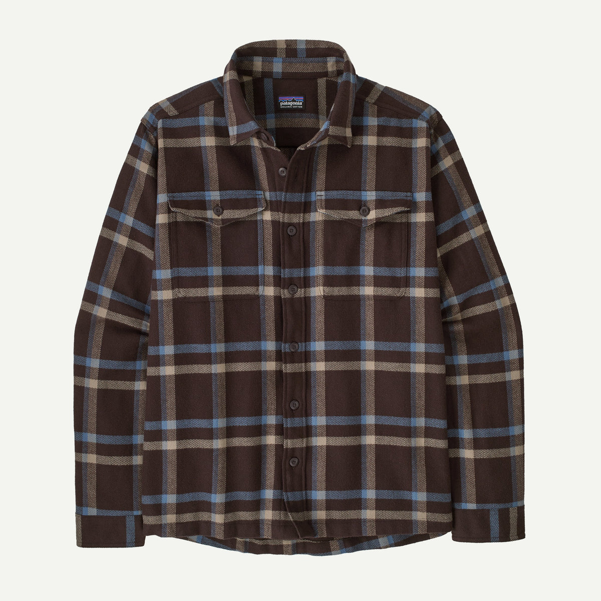 Patagonia Mens Fjord Flannel Shirt F26 - CGDE_Crossing: Den Brown