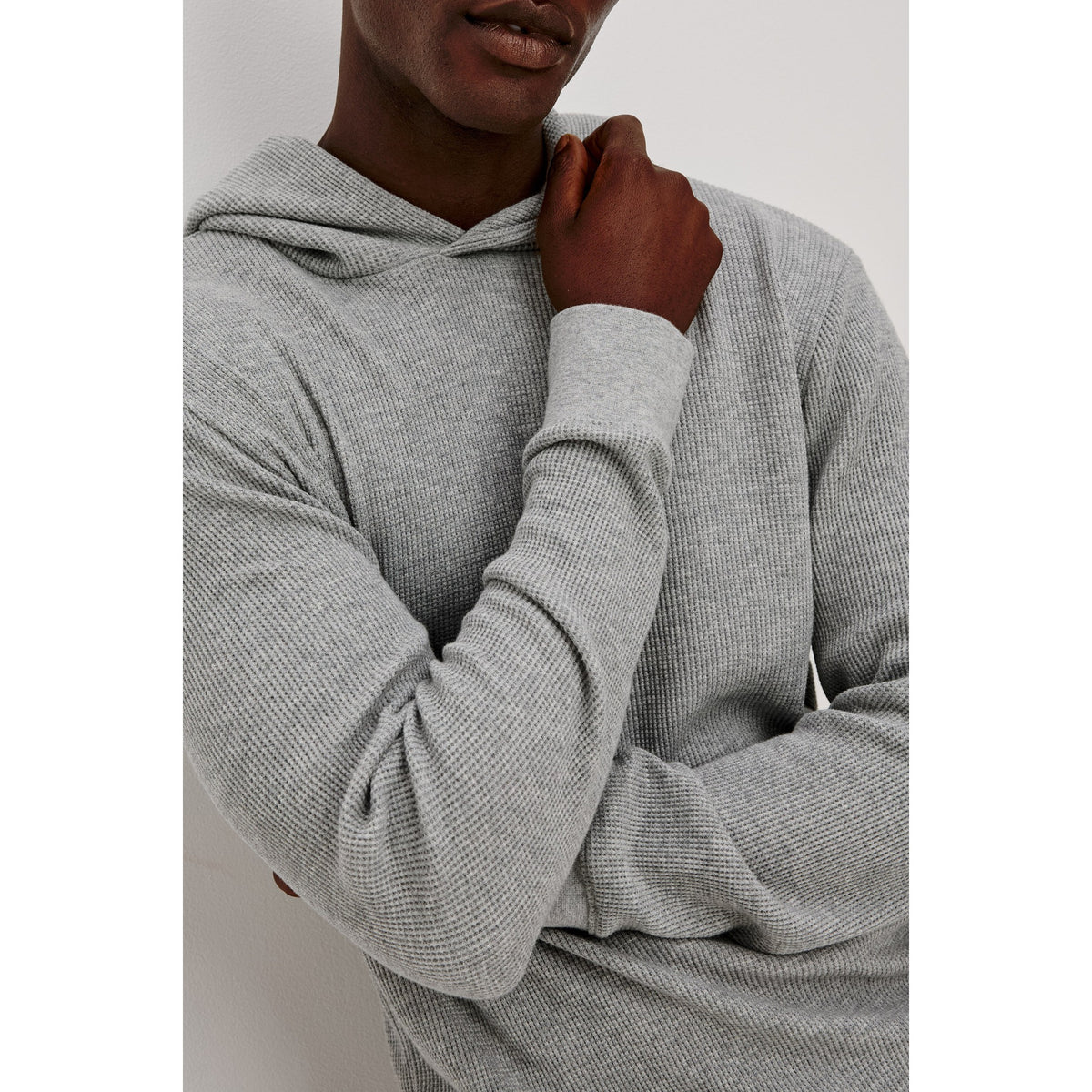 Rails Mens Gates Hoodie in Heather Grey - Heather Grey
