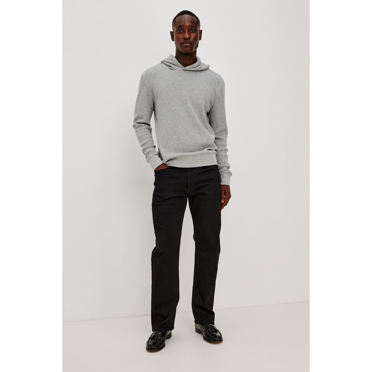 Rails Mens Gates Hoodie in Heather Grey - Heather Grey