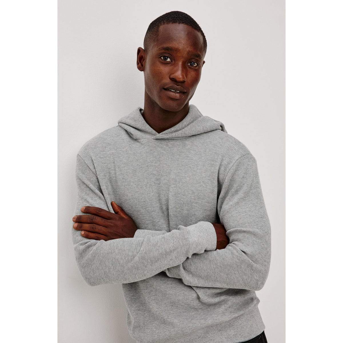 Rails Mens Gates Hoodie in Heather Grey - Heather Grey